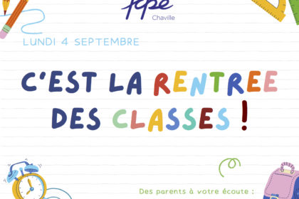 Bonne rentrée 2023-2024 de la part de la FCPE Chaville