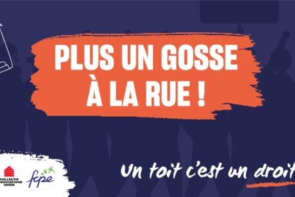 Plus un gosse à la rue !