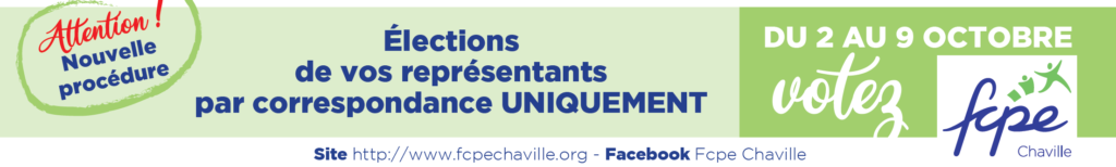 Élections de vos représentants par correspondance UNIQUEMENT