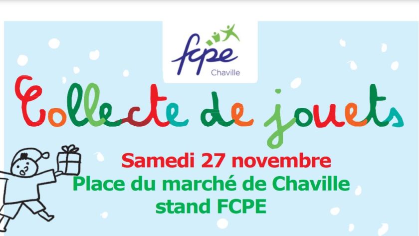 Collecte de jouets 27 novembre 2021 place du marché de Chaville