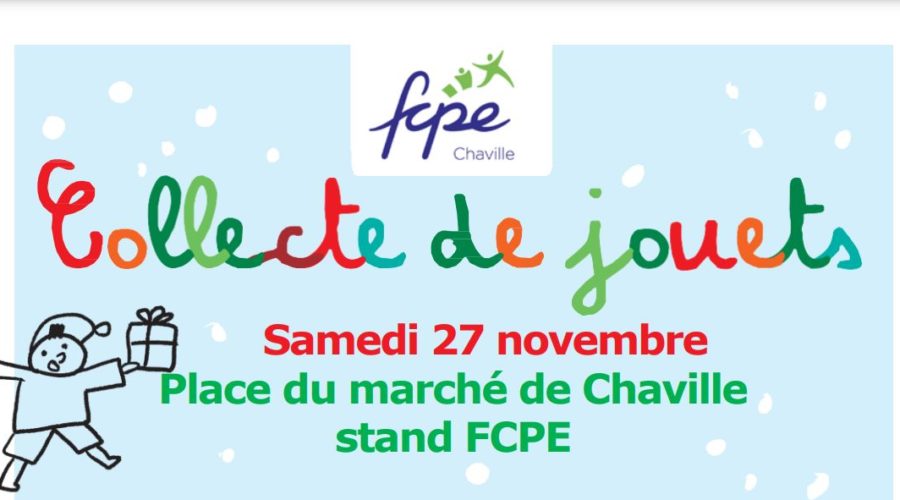 Collecte de jouets 27 novembre 2021 place du marché de Chaville